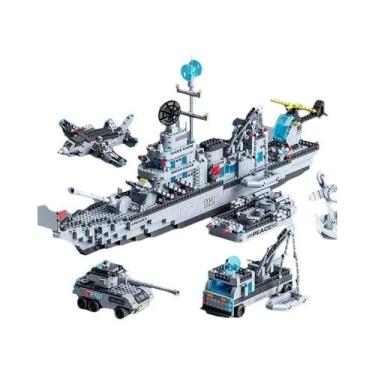 Imagem de Conjunto De Blocos De Montar De Navios Da Marinha Militar Para Meninos
