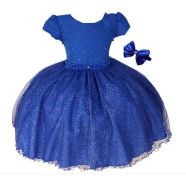 Imagem de Vestido Infantil Meninas Violeta Luxo Roxo Festa Com Tiara - Pingo De 