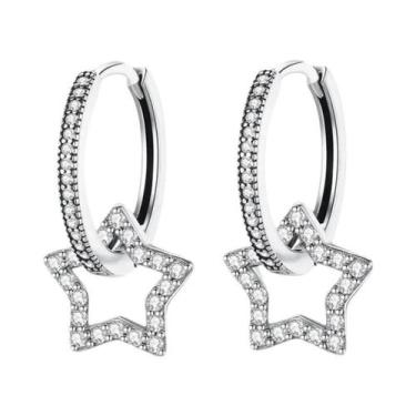 Imagem de Brincos De Argola Minimalistas Em Prata Esterlina 925 Com Fecho De Zir