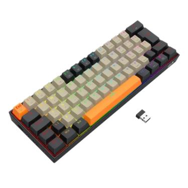 Imagem de Teclado Mecanico Draconic Pro Preto/cinza/laranja Sw Marrom
