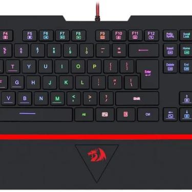 Imagem de Teclado Gamer Redragon Karura 2, RGB, ABNT2, Silencioso C/ Apoio de Pulso, Preto - K502RGB