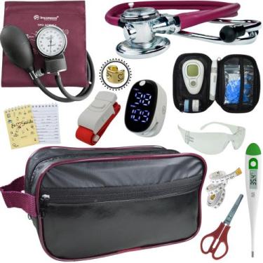 Imagem de Kit Enfermagem Aparelho Pressão Esteto Frete Grátis Promocao - Love Sa