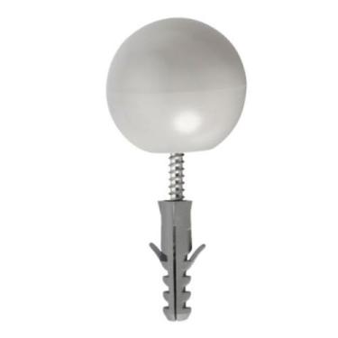 Imagem de Batedor para porta conjunto completo branco sfor - SFORPLAST