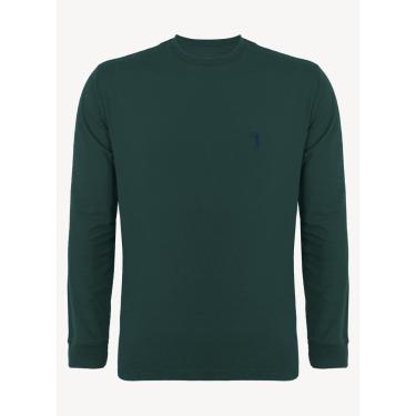 Imagem de Camiseta Aleatory Básica Manga Longa Freedom Verde Escuro-Masculino