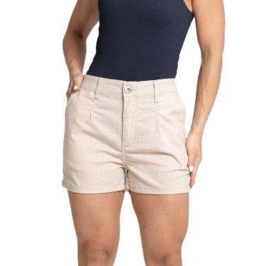 Imagem de Shorts Linho Sawary - 281845 - Areia 46-Feminino