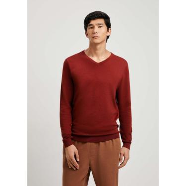 Imagem de Blusão Básico Hering Em Tricô E Gola V Masculino-Masculino