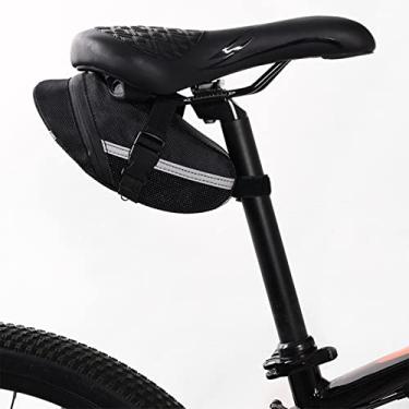Imagem de SPYMINNPOO Bolsa de Selim de Bicicleta Bolsa de Bolso Com Zíper de Grande Capacidade para Bicicleta de Estrada de Mountain Bike - Material Prático de Poliéster - para Ferramentas de Reparo de Pneus