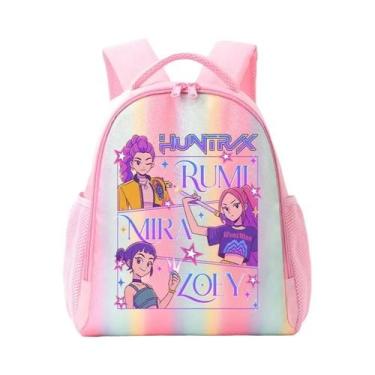 Imagem de Mochila Arco-Íris Para Crianças K-Pop Demon Hunters Anime Mochila Esco