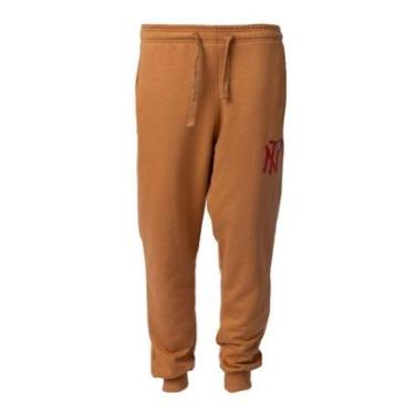 Imagem de Calça Moletom Masculina Over Surf Punho Monograma Caramelo-Masculino