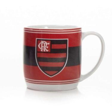 Imagem de Caneca Allmix Porcelana 360ml Flamengo - Ptoverm
