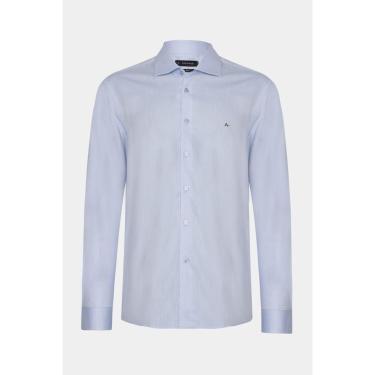 Imagem de Camisa Aramis Slim Algodão Tricoline Manga Longa Azul-Masculino