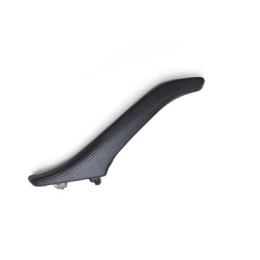 Imagem de Carro esquerda direita interior porta do passageiro puxador de couro conjunto Compatível com bmw série 5 f10 f11 f18 520i 523i 525i 528i 535i(Left Black)