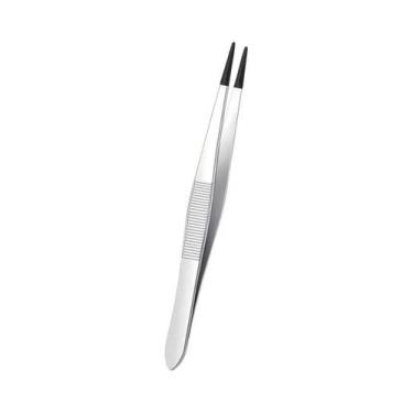 Imagem de Conjunto De Pinças Com Ponta Curva Plana Revestidas De Borracha, Pinça