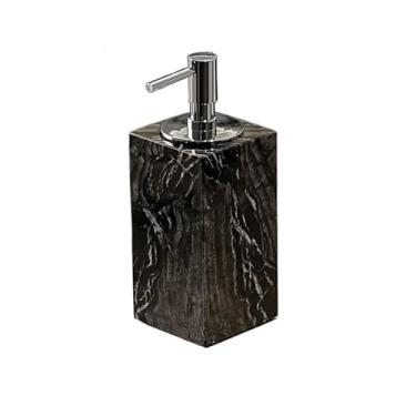 Imagem de Lindo dispensador de sabão de mármore de 153 g para balcão de banheiro decoração de pia de cozinha (B)