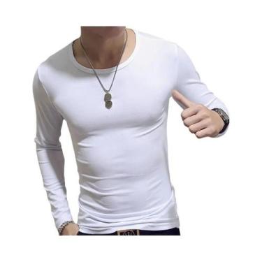 Imagem de Camiseta De Tênis Masculina Slim Fit De Manga Longa 2024 Roupas Esport