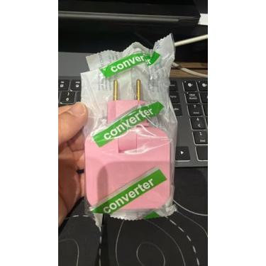 Imagem de Adaptador Tomada Benjamin Articulado Bivolt com Duas Entradas USB, Conecta 4 Dispositivos Simultaneamente, Compatível até 220V (ROSA)