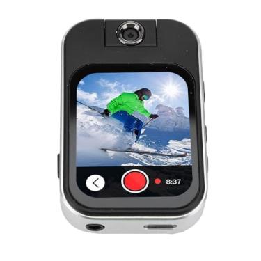 Imagem de Dpofirs 5.4 MP3 Player Clipe de Câmera 720P | Lente Giratória de 180 Graus, Tela Sensível Ao Toque HD de 2,02 Polegadas, Gravador de Voz, Alto-falante Embutido para Compartilhar Música, Fácil de