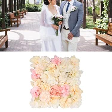 Imagem de Painéis de Parede Flores Artificiais Decorção Rosa Seda para Fundo Palco Festa Casamento Simulação Decoração DIY Acessórios Fotografia