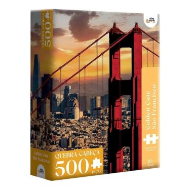 Imagem de Quebra-Cabeça Golden Gate São Francisco - 500 Peças - Toyster 