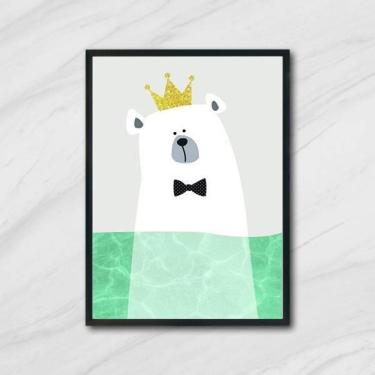 Imagem de Quadro Sea Bear Ii 33X24Cm - Com Vidro Moldura Preta