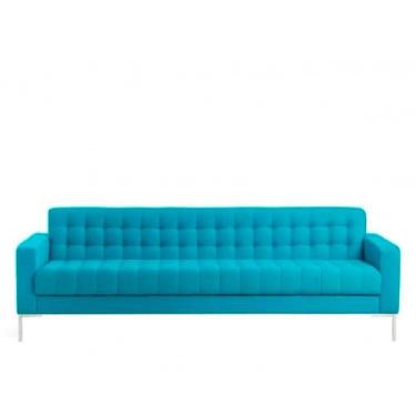 Imagem de Sofá Itália 4 Lugares - Azul Turquesa - versatilly