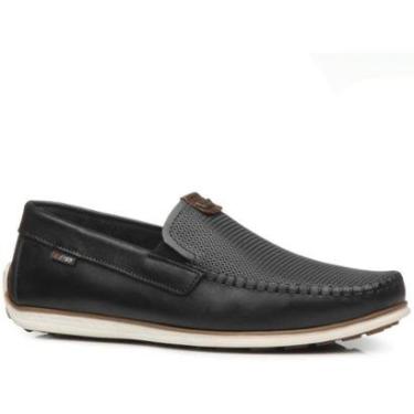 Imagem de Mocassim Pegada Masculino em Couro Preto 142002-02-Masculino