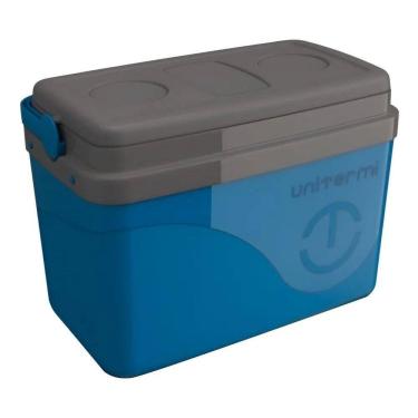 Imagem de Caixa Térmica Cooler 7,5L Praia Festa Cerveja Camping Azul