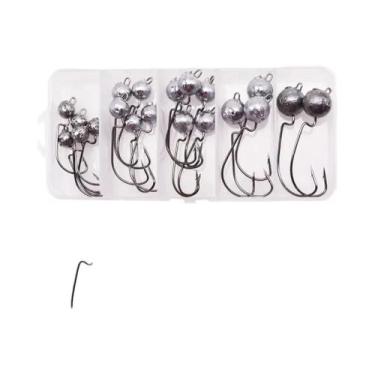 Imagem de Anzóis De Pesca Para Truta, Robalo, Lúcio E Perca, Iscas Macias, Jig H