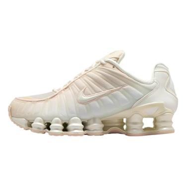 Imagem de Nike Shox TL Tênis feminino (branco pérola/rosa partícula/pérola macia), Branco pérola/rosa partícula/pérola macia, 40