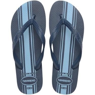 Imagem de Chinelo Masculino Havaianas cor:azul índigo;tamanho:45/46