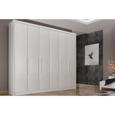 Imagem de Guarda Roupa Casal 6 Portas E 8 Gavetas Santoro/bolonha Branco