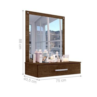 Imagem de Penteadeira Supensa Com Espelho Paraty Malbec