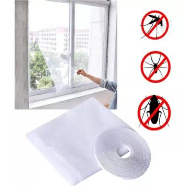 Imagem de Tela Mosquiteiro Anti Inseto para Janela Tamanho Ajustável 1,30x1,50 m