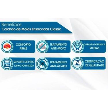 Imagem de Cama Box Baú Queen: Colchão Molas Ensacadas Anjos Masterpocket Classic + Base Brown(158X198)