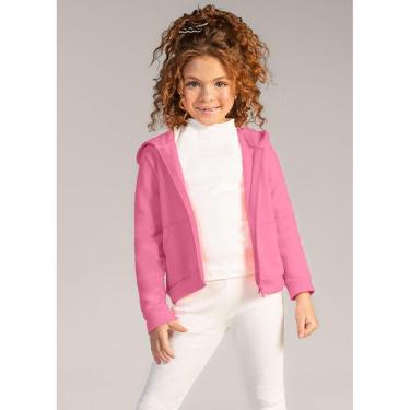 Imagem de Jaqueta básica infantil menina em moletom Brandili-Feminino
