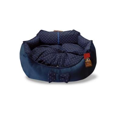 Imagem de Caminha Laço Luxo Para Pets EXG - MIMA BICHINHOS, Azul, EXG