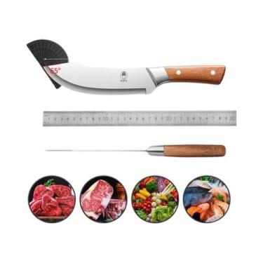 Imagem de Faca De Cozinha Para Cortar Carne De Porco Com Capa, Faca De Açougueir