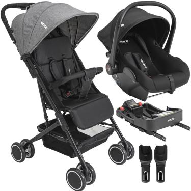 Imagem de Carrinho de Bebe Bebe Conforto Colinho Base ISOFIX Kiddo Mascote Grafite