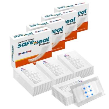 Imagem de Curativo Visível Safe Heal Post-Op 8X10 (4,5X5) 40Un Kelogel