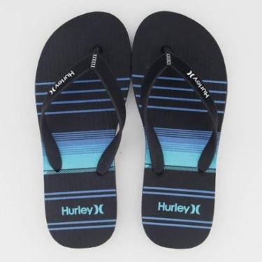 Imagem de Chinelo Hurley Stripes Preto-Masculino