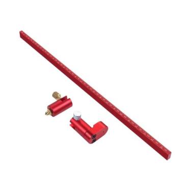 Imagem de Compasso Ajustável Métrico E Imperial Para Marcação De Centro, Régua D