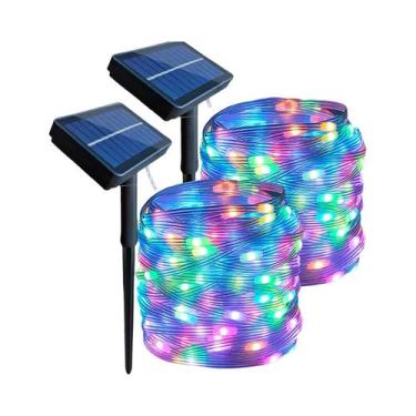 Imagem de Luzes De Fada LED Solares Para Natal, Jardim, Pátio, Árvore, Festa E A