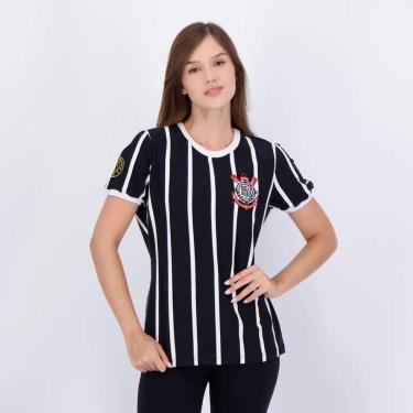 Imagem de Camiseta Feminina Retrô Corinthians Democria 1982-Feminino