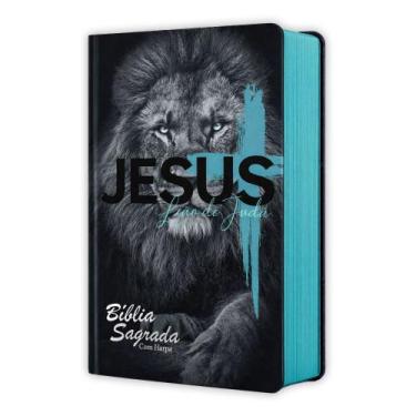 Imagem de Biblia Sagrada Leão de Judá - Palavra de Jesus em Vermelho - Capa Dura