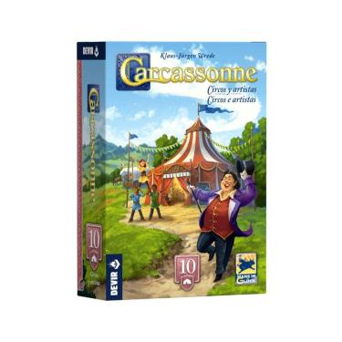 Imagem de Carcassonne Exp 10 - Circos e Artistas Nova Edição Expansão de Jogo de Tabuleiro Devir