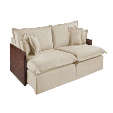 Imagem de Sofa Martins M-160 Linho 2 Modulos 120cm Braco 7cm Estofados Martins