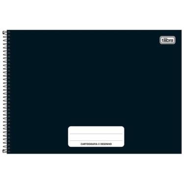 Imagem de Caderno Cartografia e Desenho Capa Dura Espiral 80 Folhas Tilibra Pepp