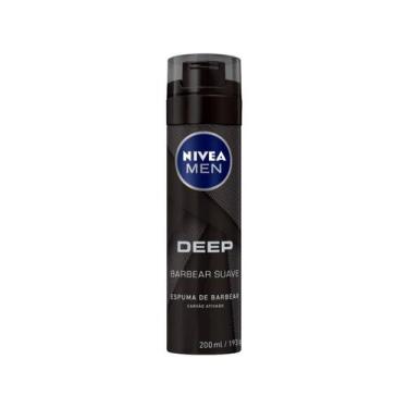 Imagem de Espuma de Barbear Nivea Men Deep Barbear Suave 200mL, 1, 200ml