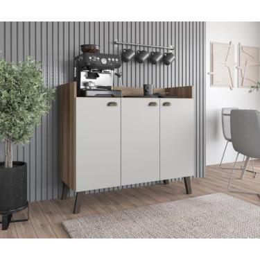 Imagem de Aparador Buffet Com 3 Portas Espaçoso Para Cantinho Do Café Ay - Paran