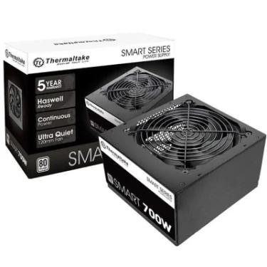 Imagem de Fonte Thermaltake TT Smart, 700W, 80+ White - PS-SPD-0700NPCW-W